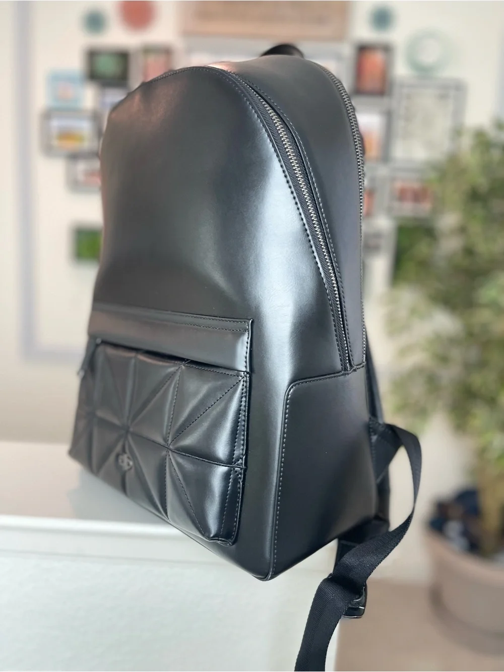 PEDRO  Quilted Front-Pocket  Backpack